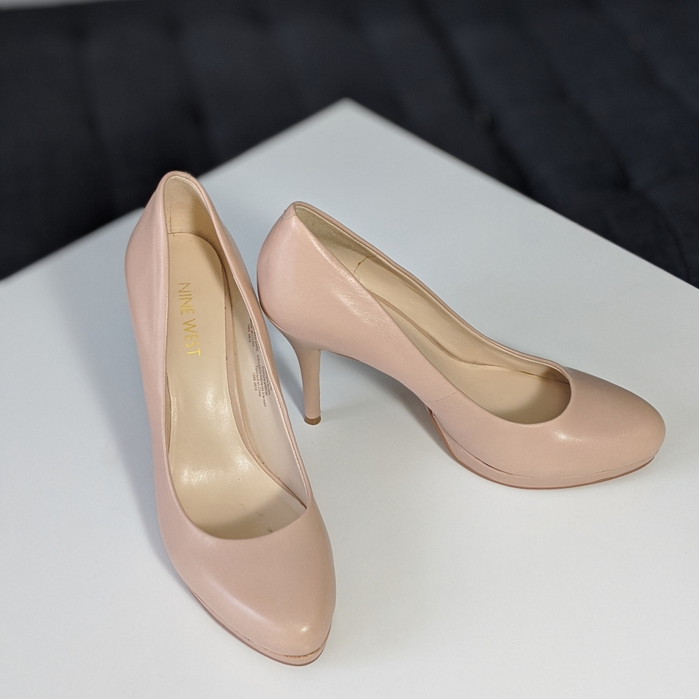 Beige nude high heels
